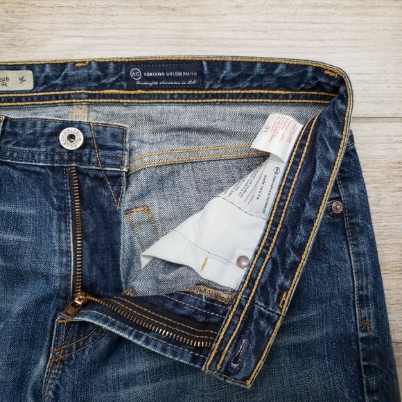 AG Adriano Goldschmied The Protege Jeans Men's Straight Leg Medium Wash 31 - Picture 4 of 9